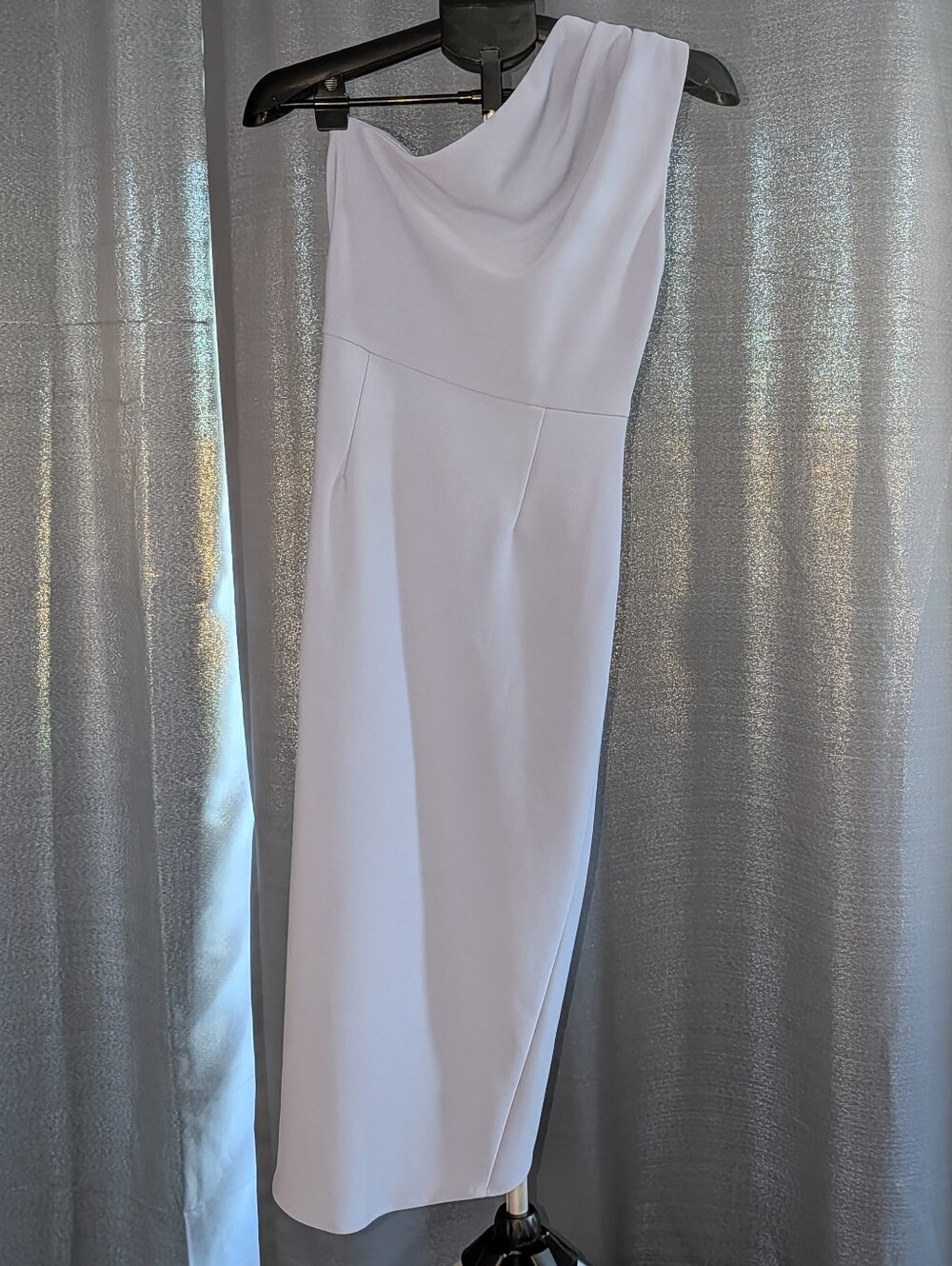 Elliat One-Shoulder Lavender Draped Dress - Picture 5 of 5